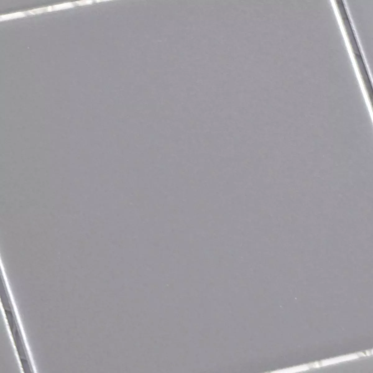 Sample Ceramic Mosaic Tiles Adrian Grey Mat Square 98