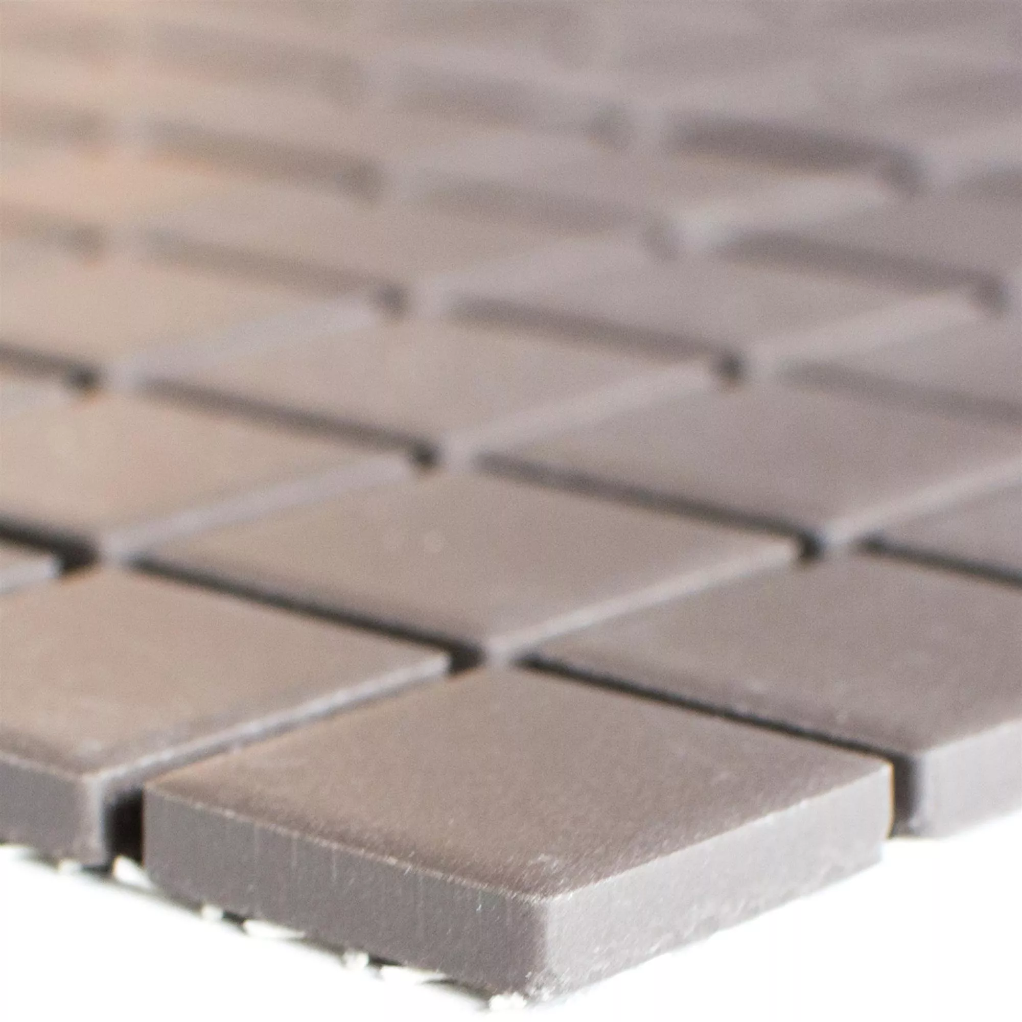 Ceramic Mosaic Miranda Non-Slip Brown Unglazed Q25 Ceramic Mosaic Miranda Non-Slip Brown Unglazed Q25