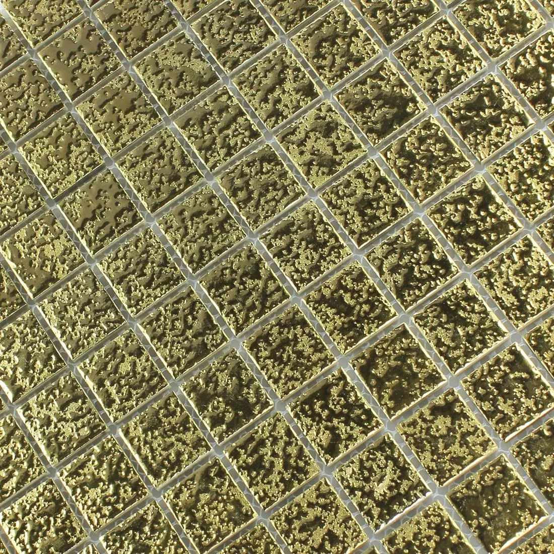 Prøve Mosaik Fliser Keramik Guld Tumlede