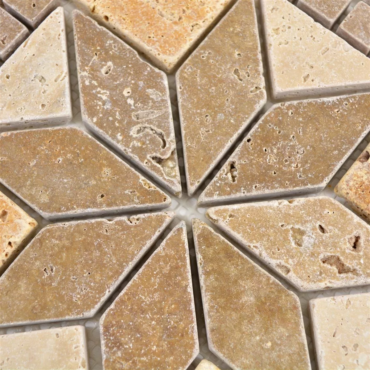 Prirodni Kamen Element Mozaika Volney Bež Smeđa Zlatna 30x30cm