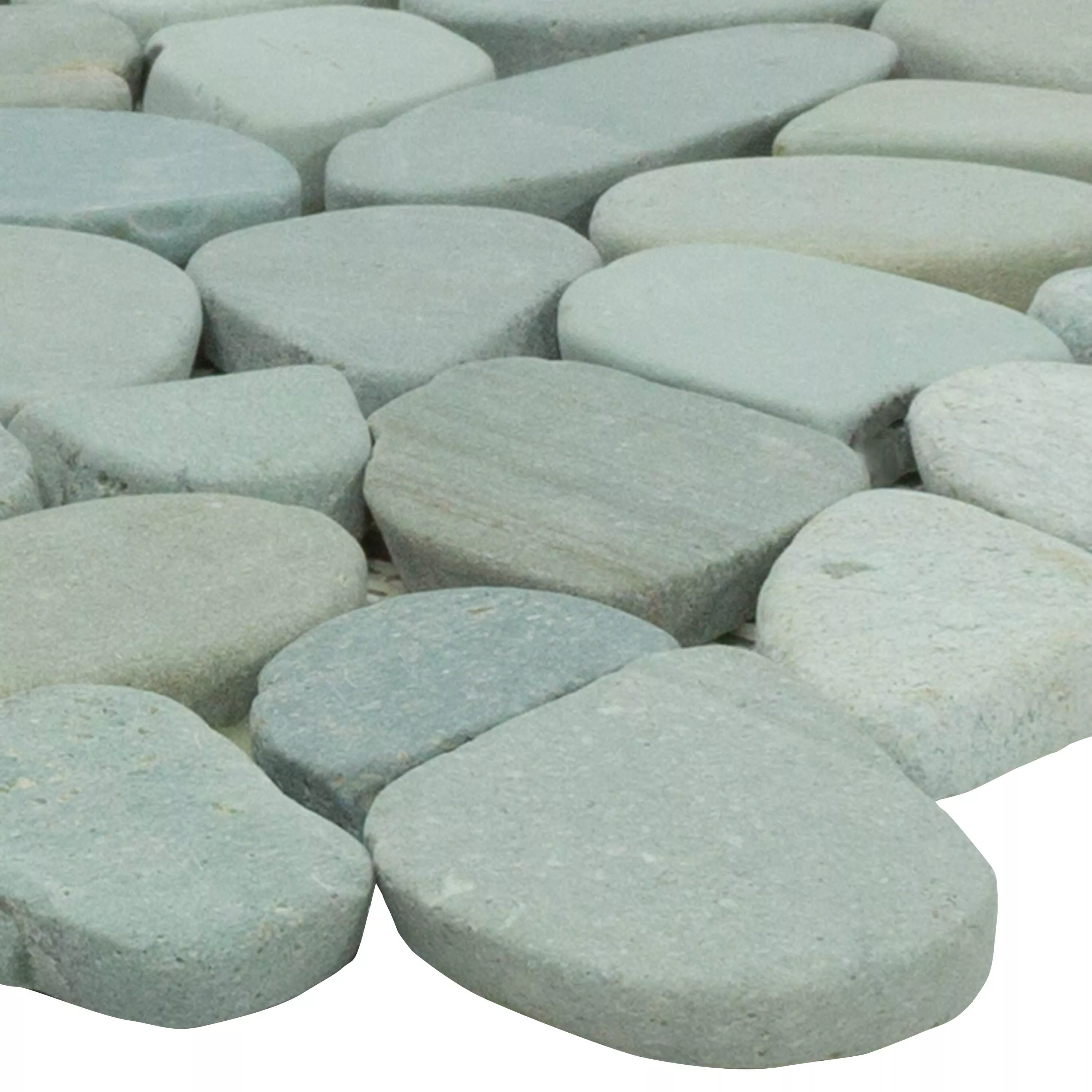 Kamień Otoczak Kamień Naturalny Mozaika W Plasterkach Green Oasis