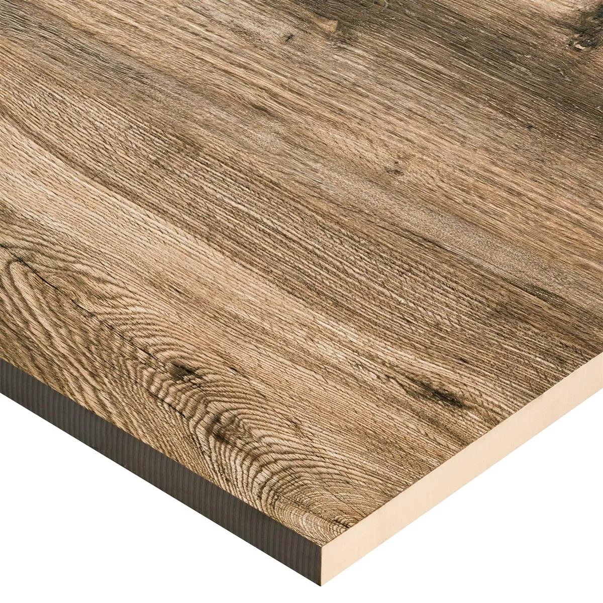 Prøve Terrasser Fliser Starwood Imiteret Træ Oak 60x60cm