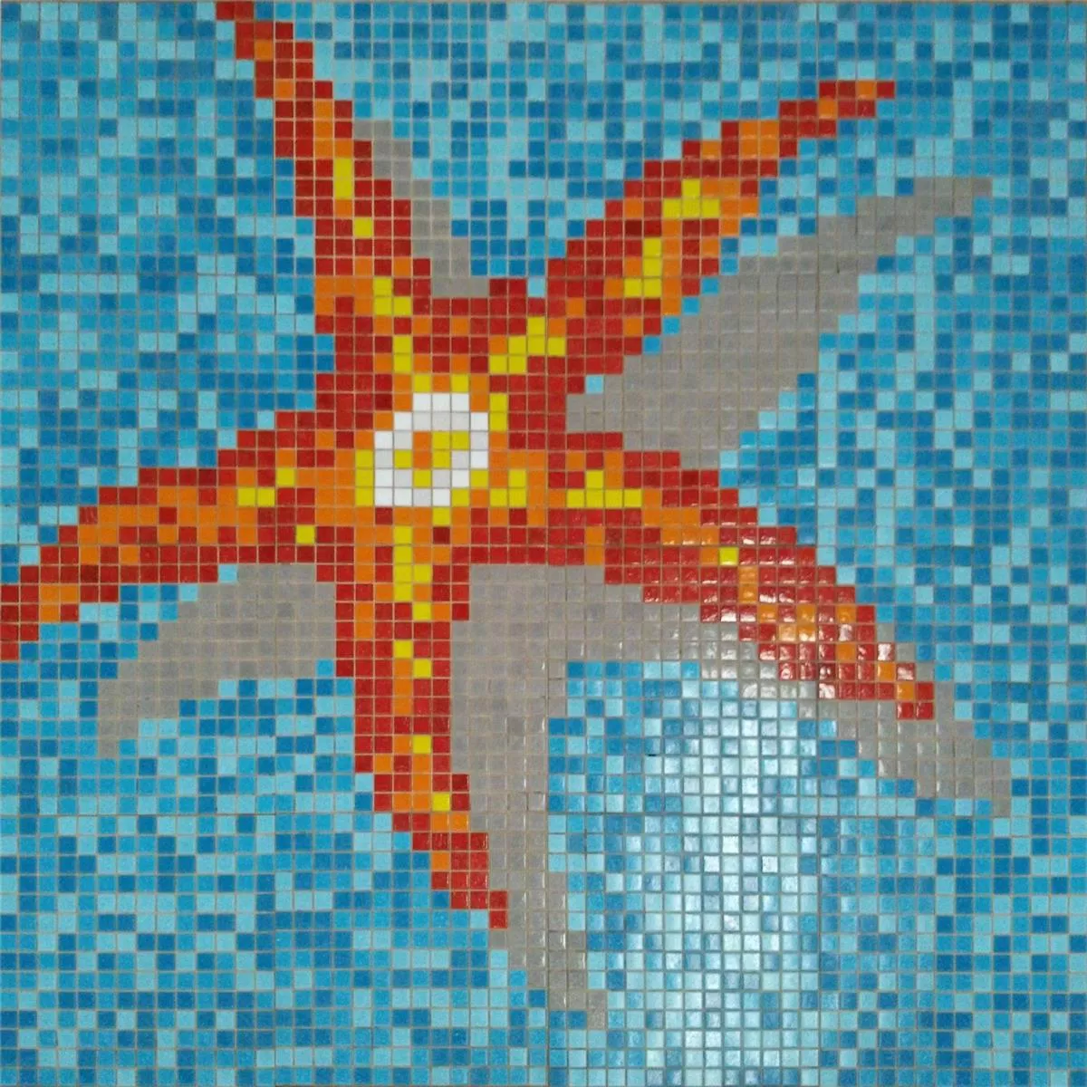 Piscina Pool Mosaico Seestar Papel Colado