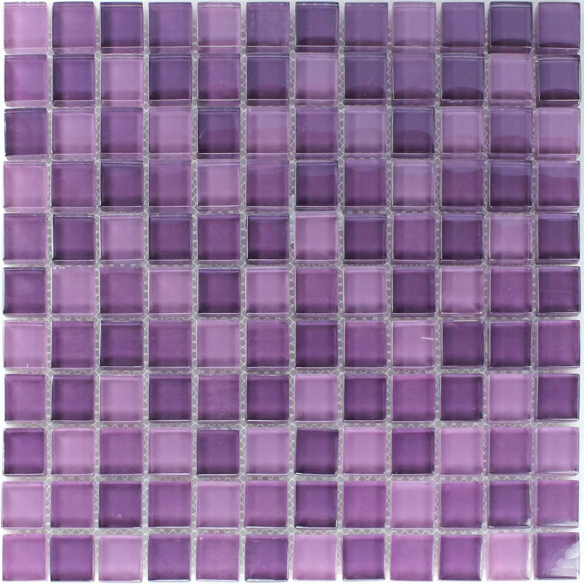 Model din Plăci De Mozaic Sticlă Cristal Violet Mix