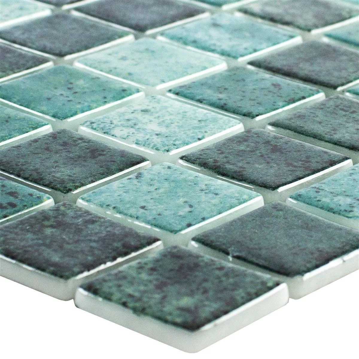 Glass Mosaic Swimming Pool Baltic Green 25x25mm Glass Mosaic Swimming Pool Baltic Green 25x25mm