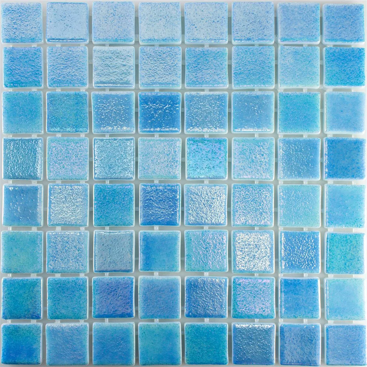 Prøve Glas Swimmingpool Mosaik McNeal Lyseblå 38