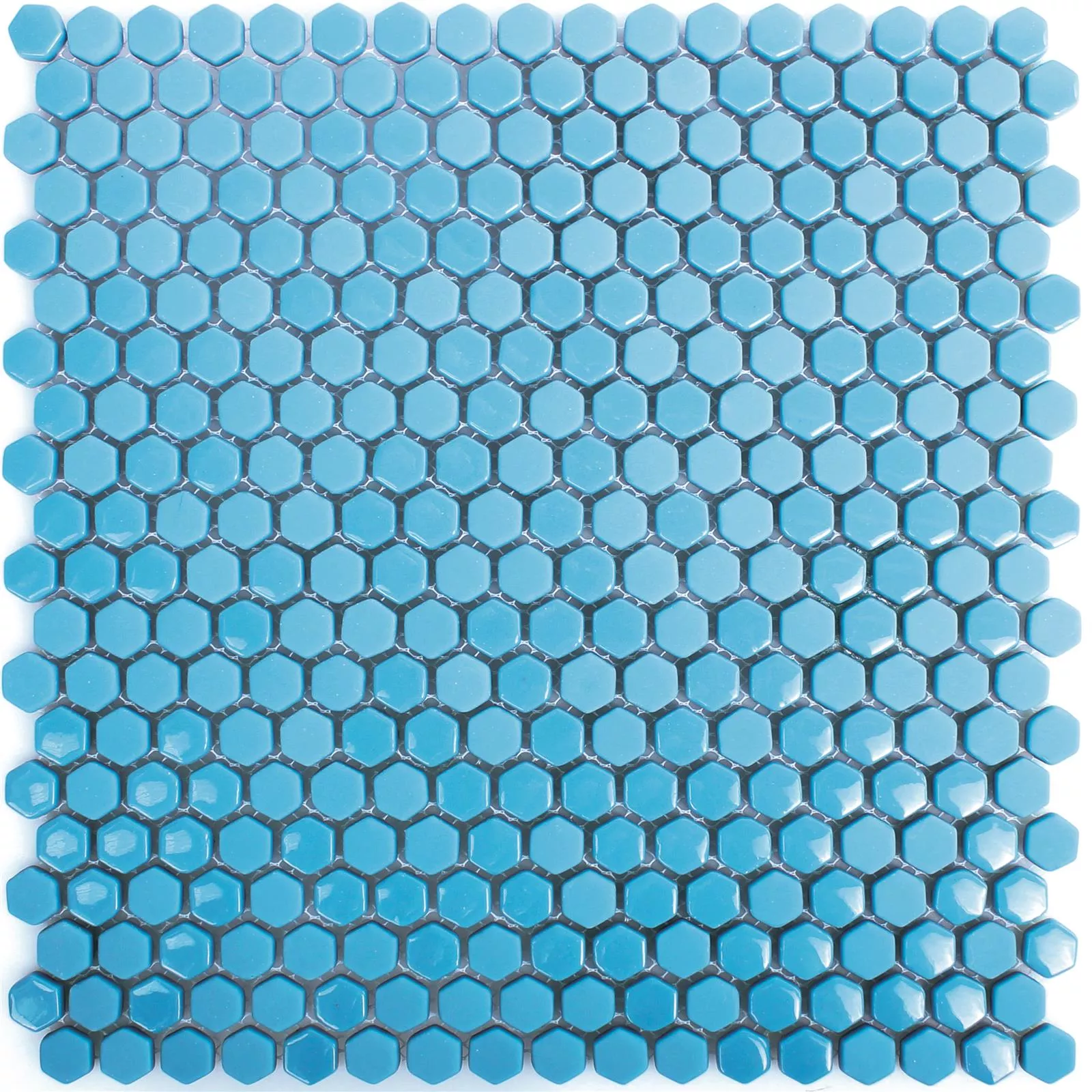Üvegmozaik Csempék Brockway Hatszög Eco Kék