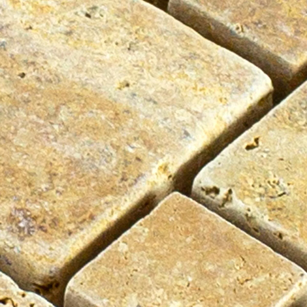 Uzorak Prirodni Kamen Travertin Mozaik Pločice LaGrange Zlatna