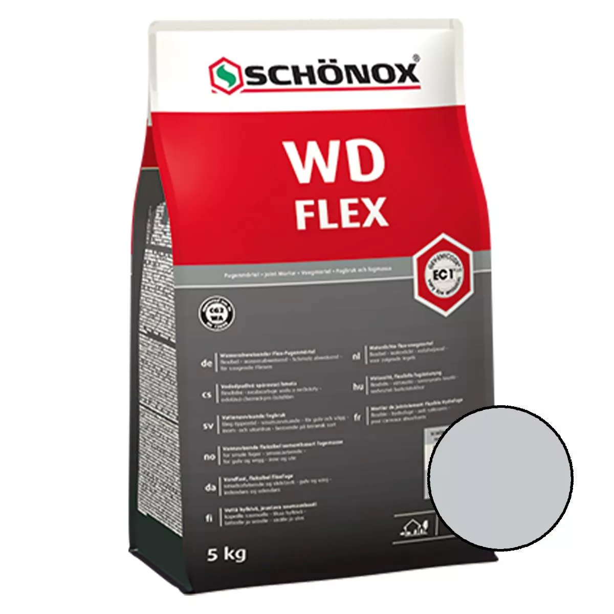 Fugemasse Schönox WD Flex Sølvgrå 15 kg Fugemasse Schönox WD Flex Sølvgrå 15 kg