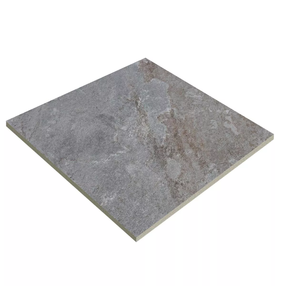 Terrace Tiles Porcelain Stoneware Steinbach Grey 60x60x2 cm