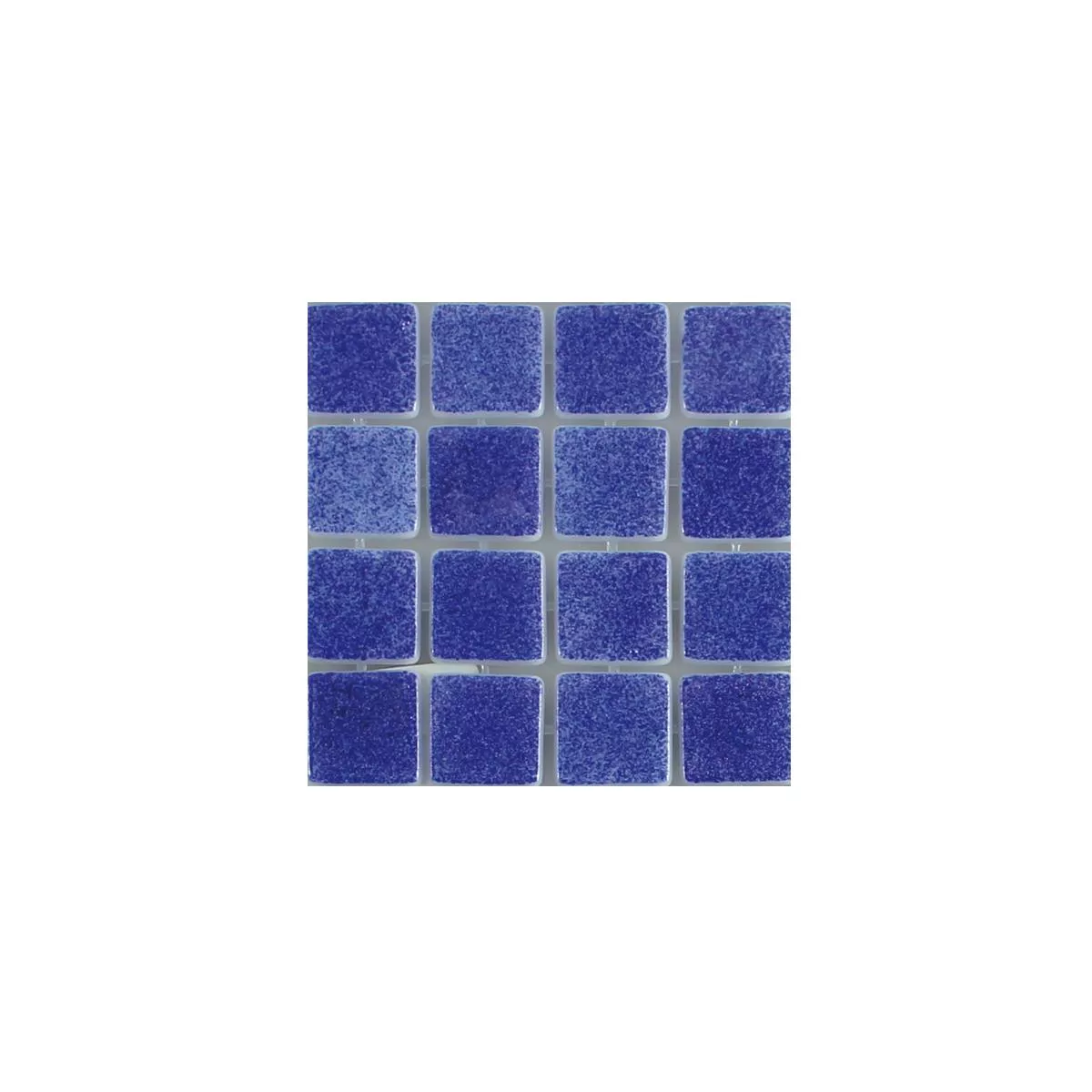 Prøve Glas Swimmingpool Mosaik Lagune R11C Mørkeblå