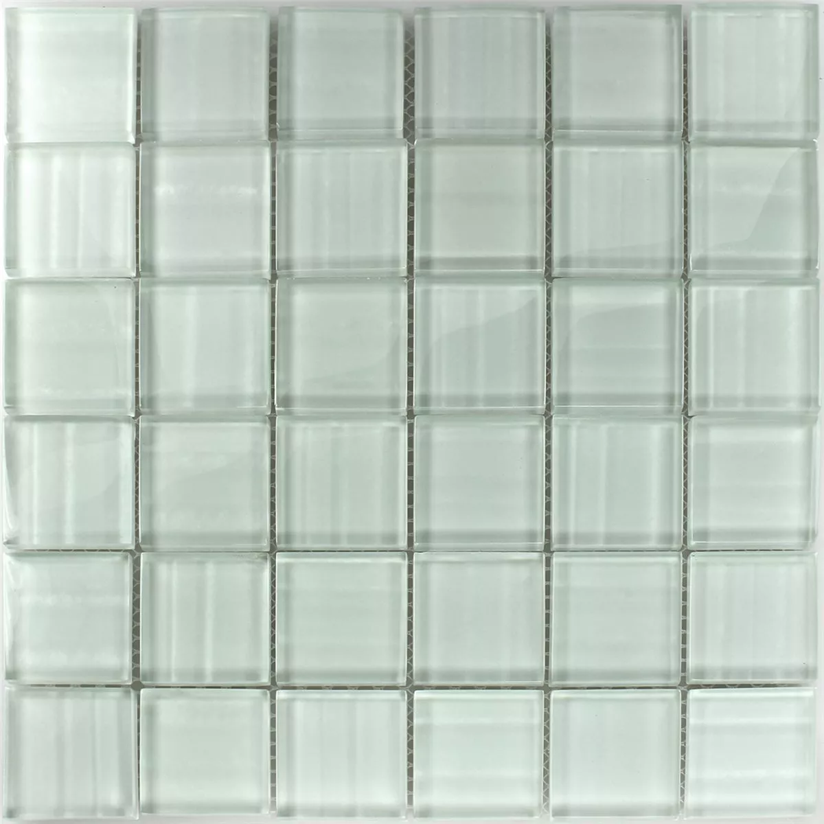 Mosaic Tiles Glass Columbia White Striped