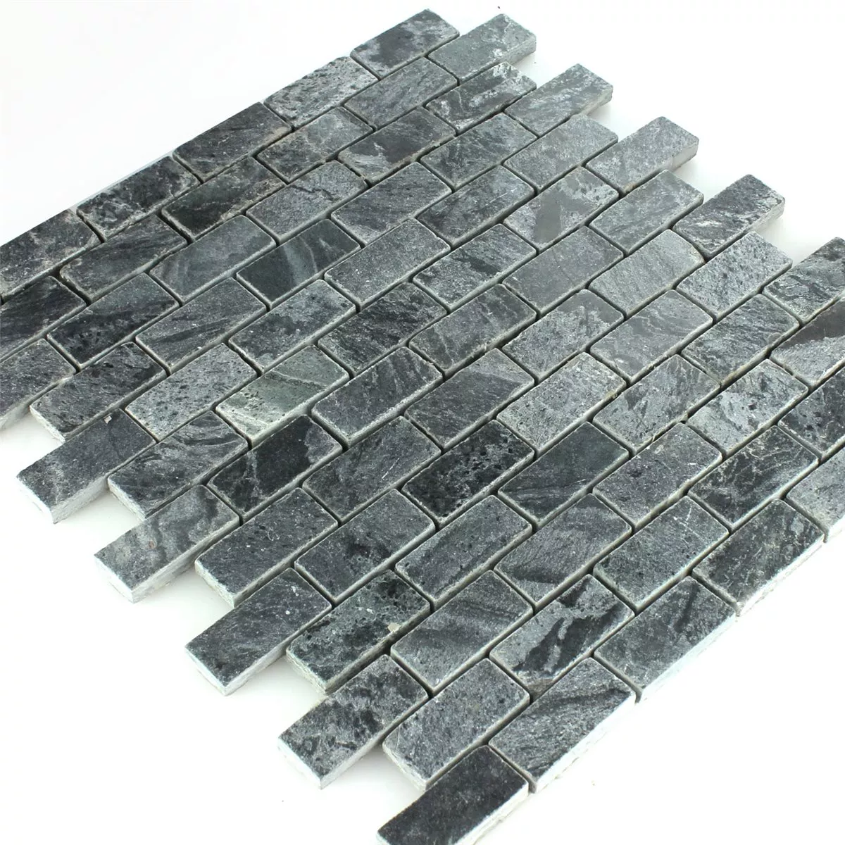 Mozaïektegel Kwartsiet Natuursteen Glanzend 25x50x10mm