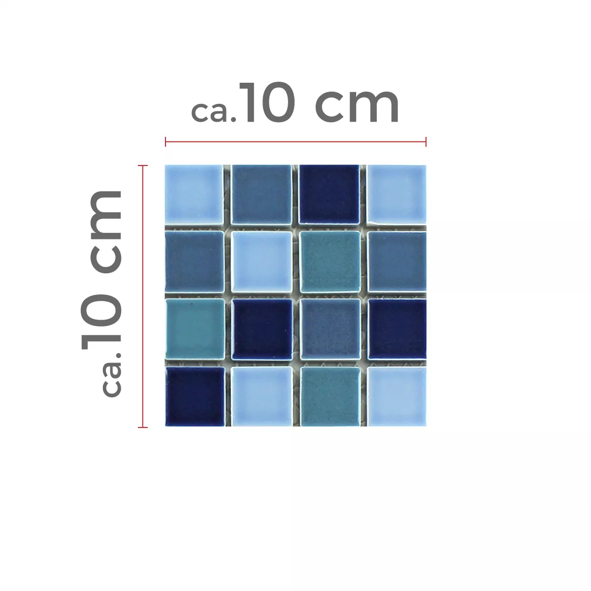 Próbka Mozaika Ceramika Bodaway Niebieski Mix Błyszczący