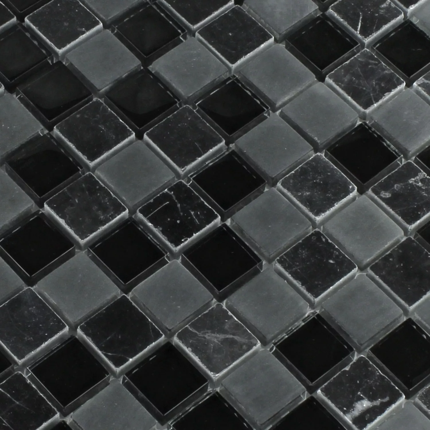Mosaik Glas Marmor Zambia 23x23x8mm