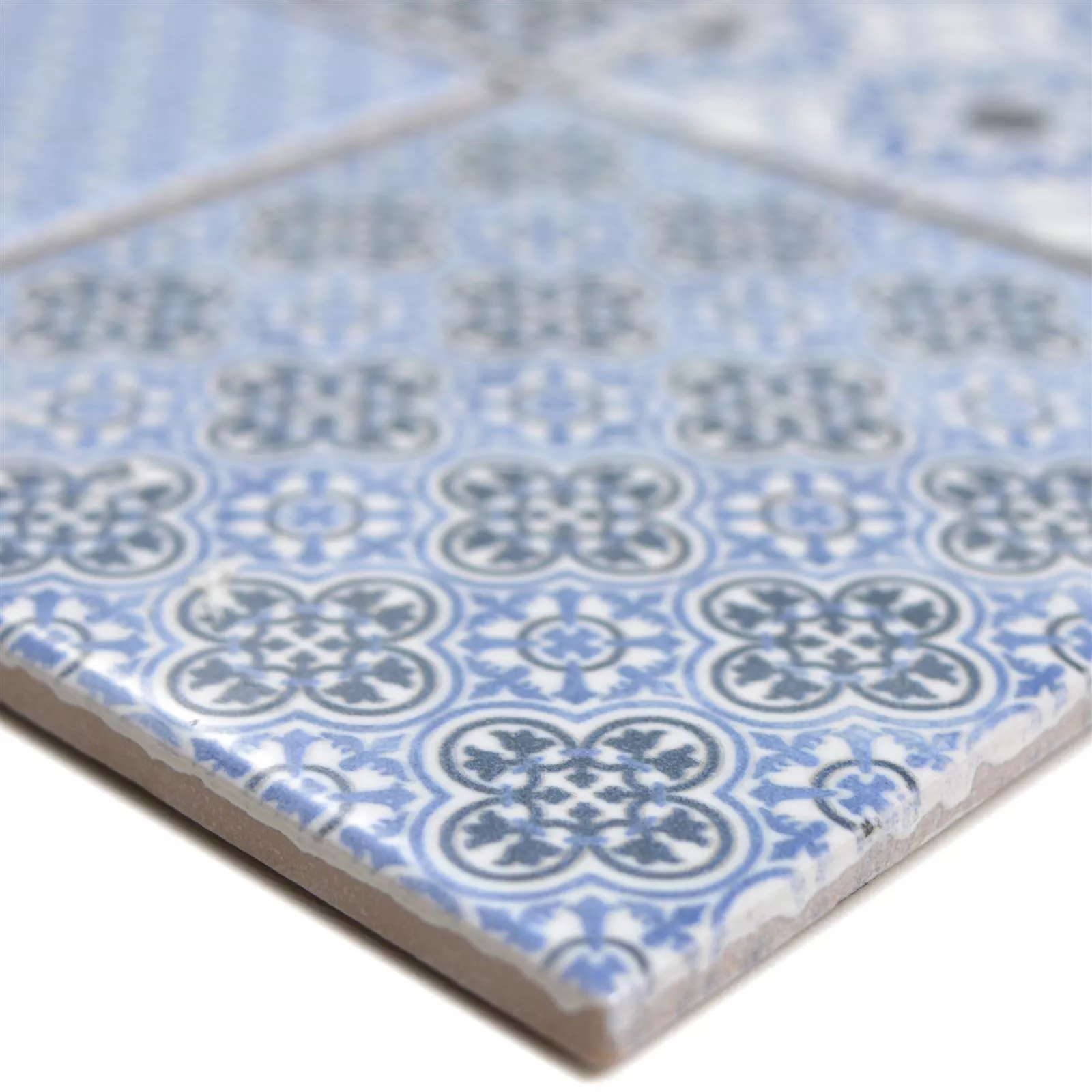 Ceramică Plăci De Mozaic Daymion Optica Retro Albastru 97