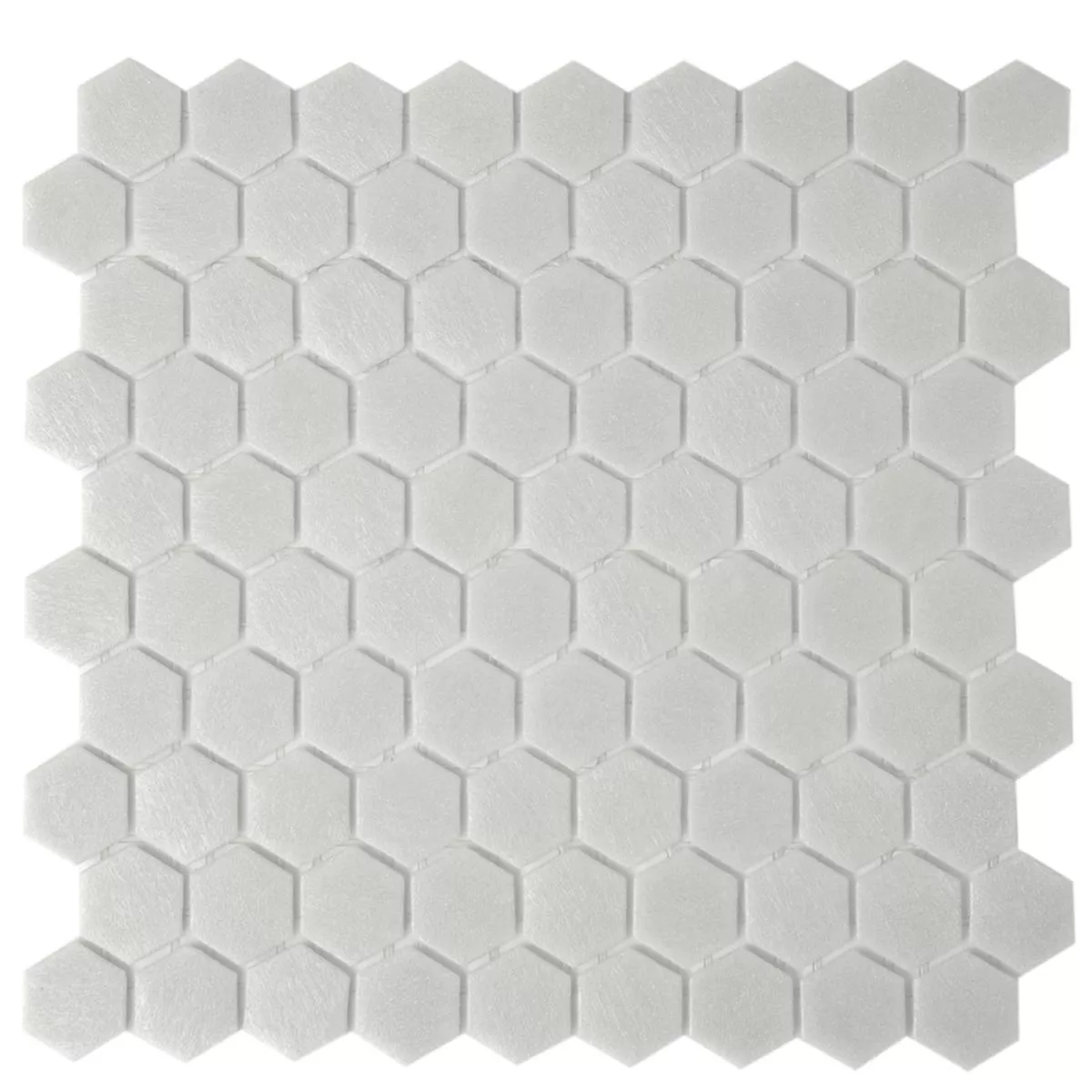 Glass Mosaikk Fliser Trend-Vi Hexagonal 150 Lysegrå Glass Mosaikk Fliser Trend-Vi Hexagonal 150 Lysegrå