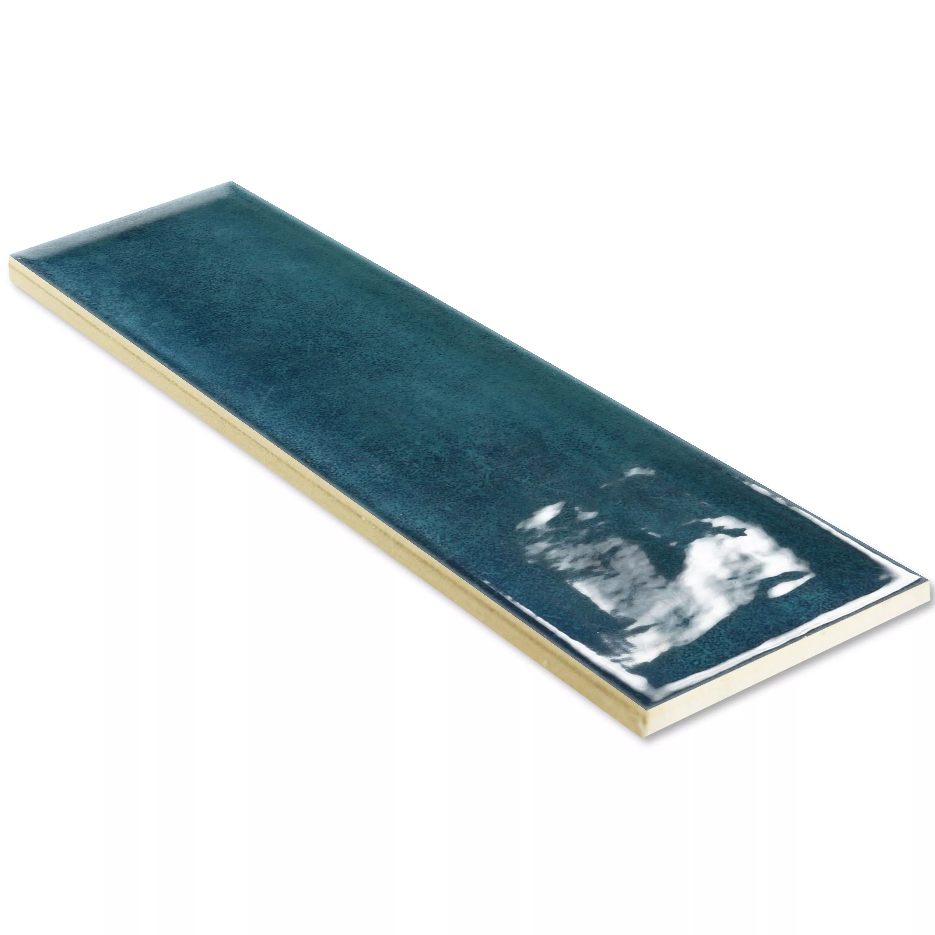 Πλακάκια Tοίχου Pascal Αστραφτερό Μέσα Όψη Μπλε Tου Ειρηνικού 7,5x30cm