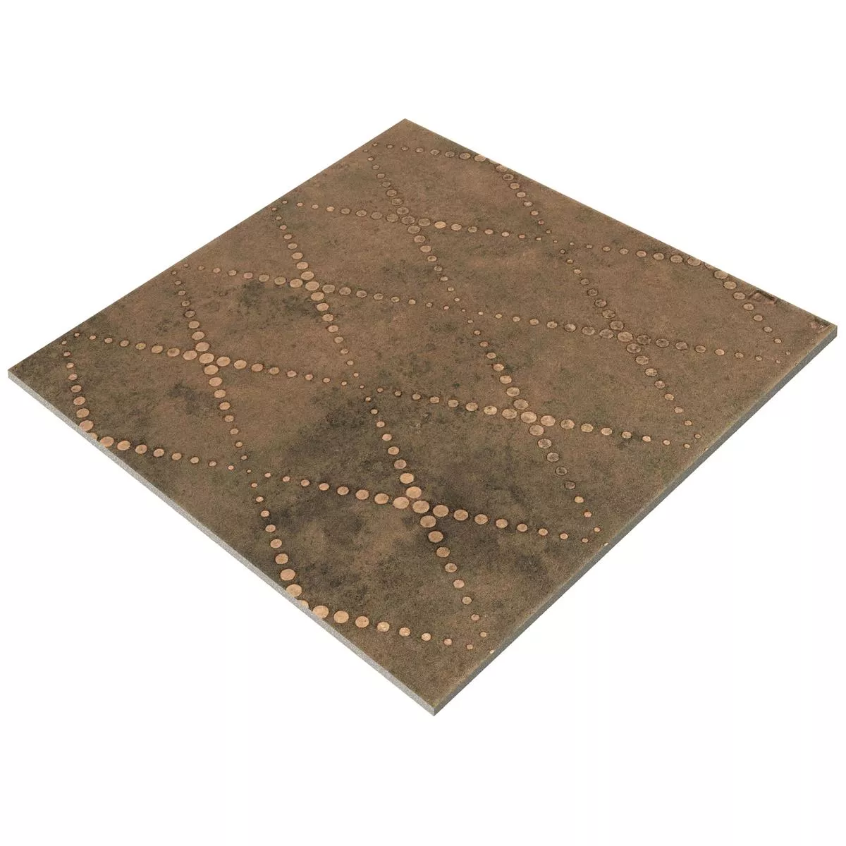 Bodenfliesen Chicago Metalloptik Bronze R9 - 18,5x18,5cm - 2