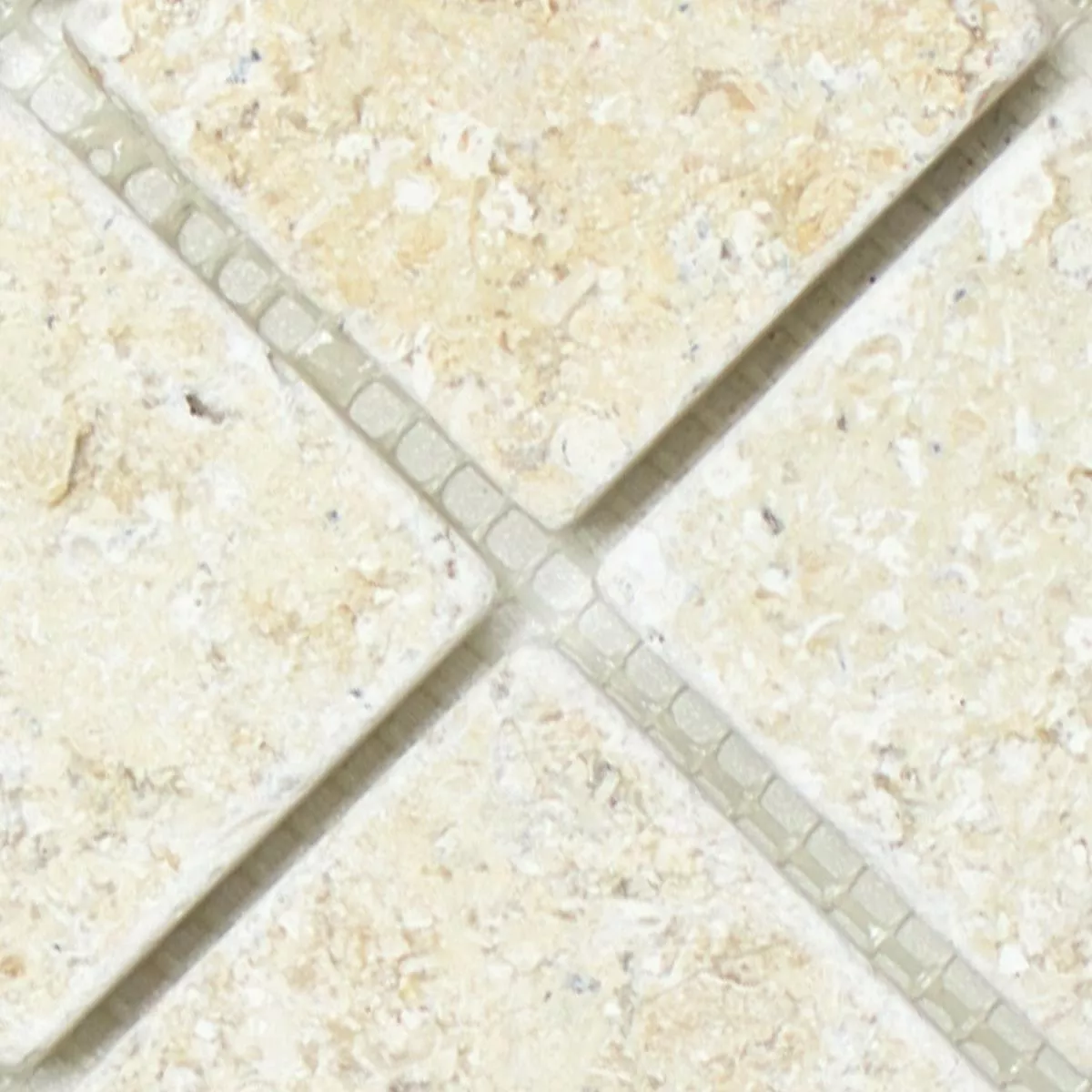 Mønster fra Mosaikkfliser Kalkstein Garbagna Beige 48
