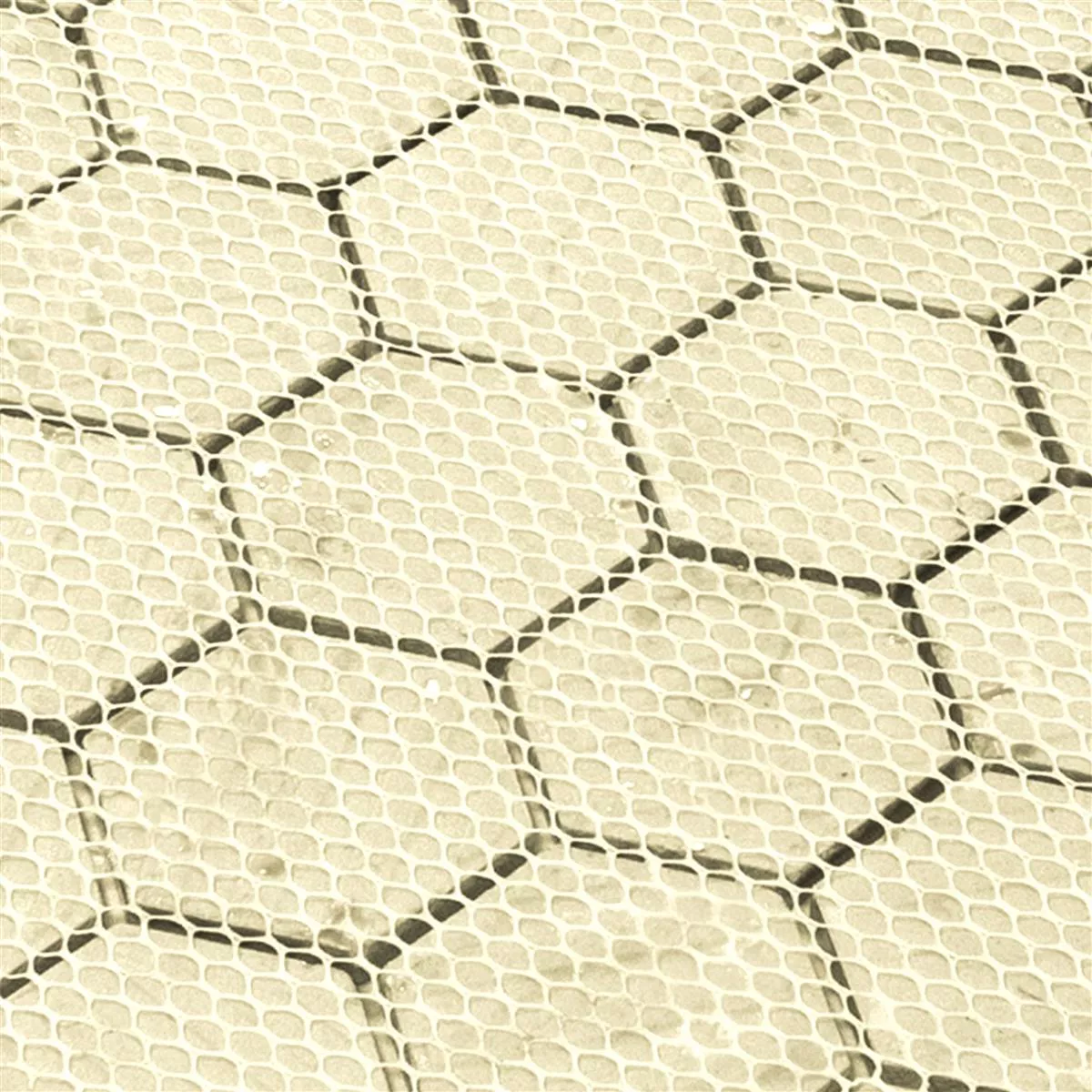 Keramik Mosaikfliesen Eldertown Hexagon Grau