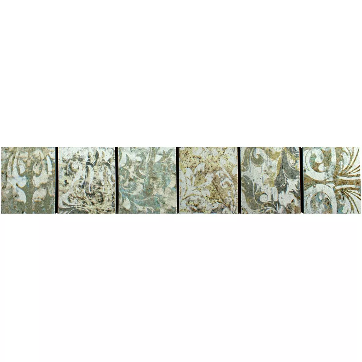 Porselein steengoed Tegels Tegelranden Pelican Lichtkleurrijk 47x47mm