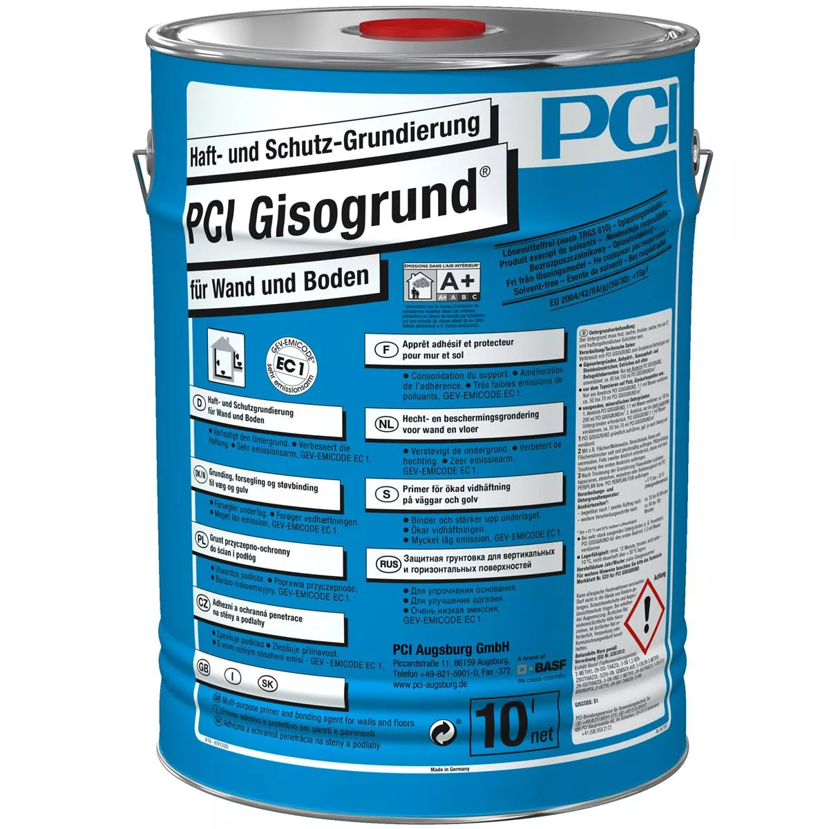 PCI Gisogrund adhesive and protective primer blue 10 liters