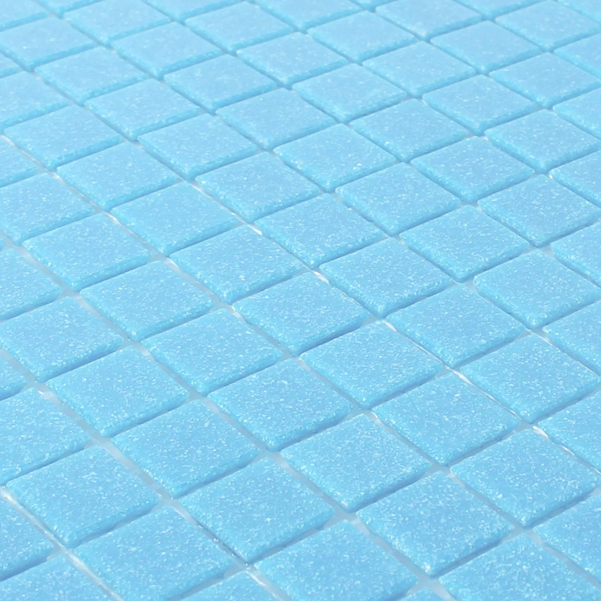 Vzorek Skleněná Mozaika Dlaždice Potsdam Světle Modrá