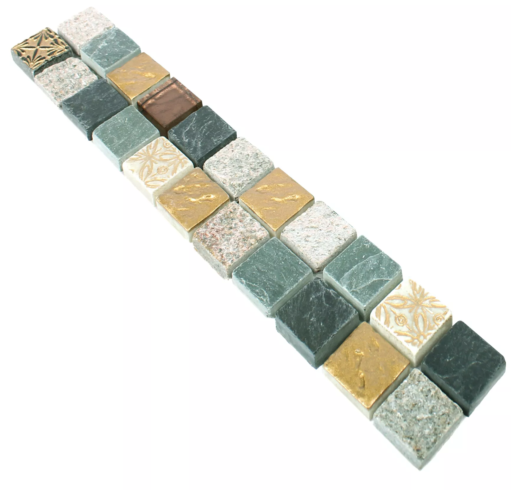 Glass Natural Stone Border Bryant Grey Gold Glass Natural Stone Border Bryant Grey Gold