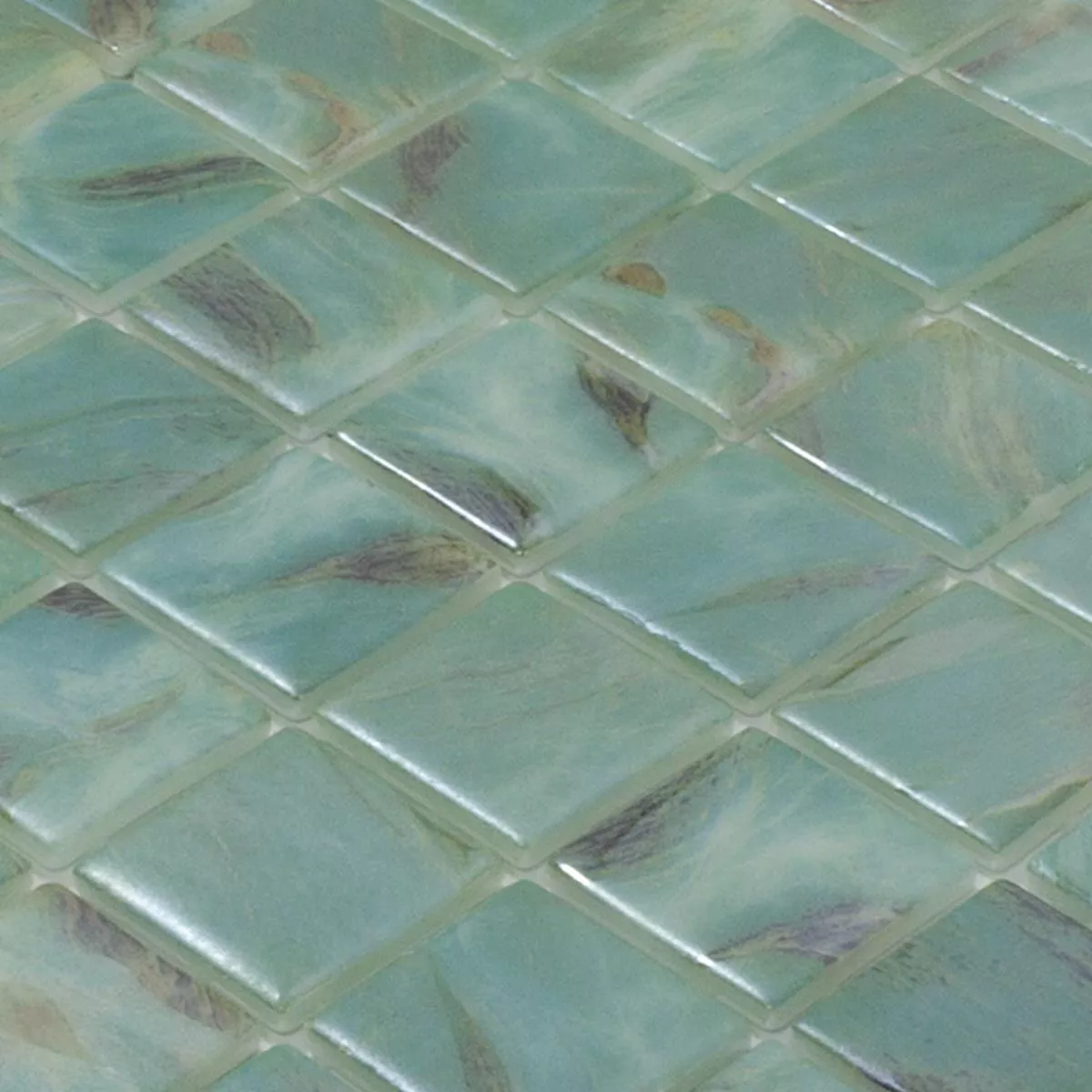 Vetro Piscina Mosaico Alassio Turchese 38