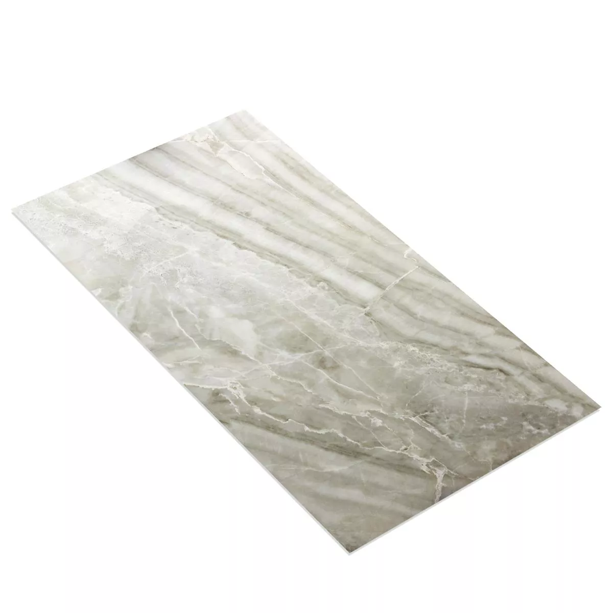 Floor Tiles Millow Marbled Polished Silver 60x120cm