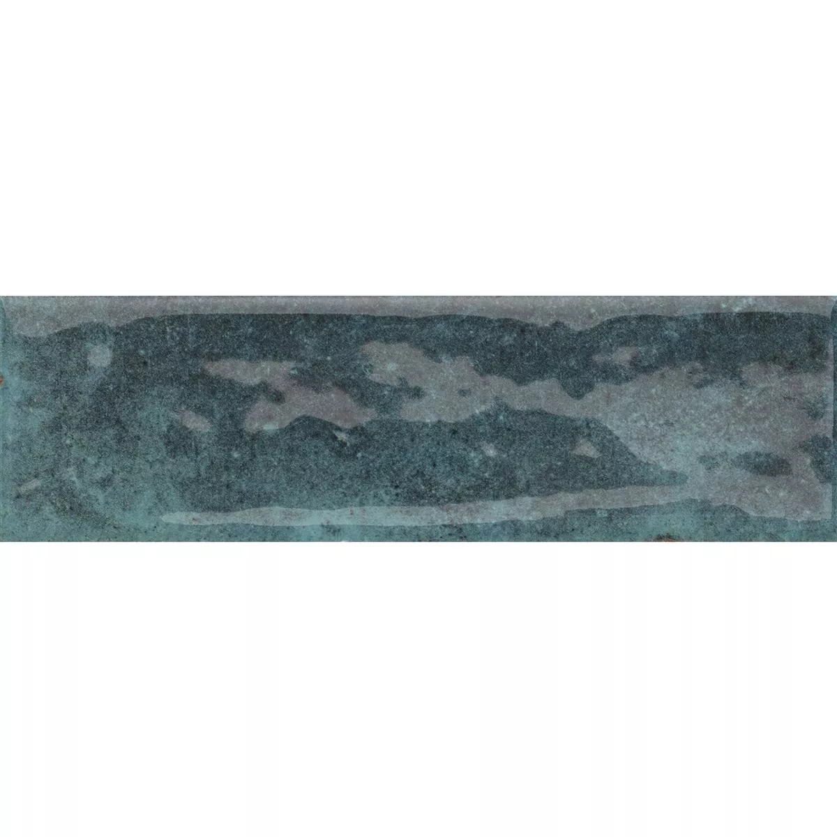 Sample Wandtegels Arosa Glanzend Gegolfd Blauw 6x25cm