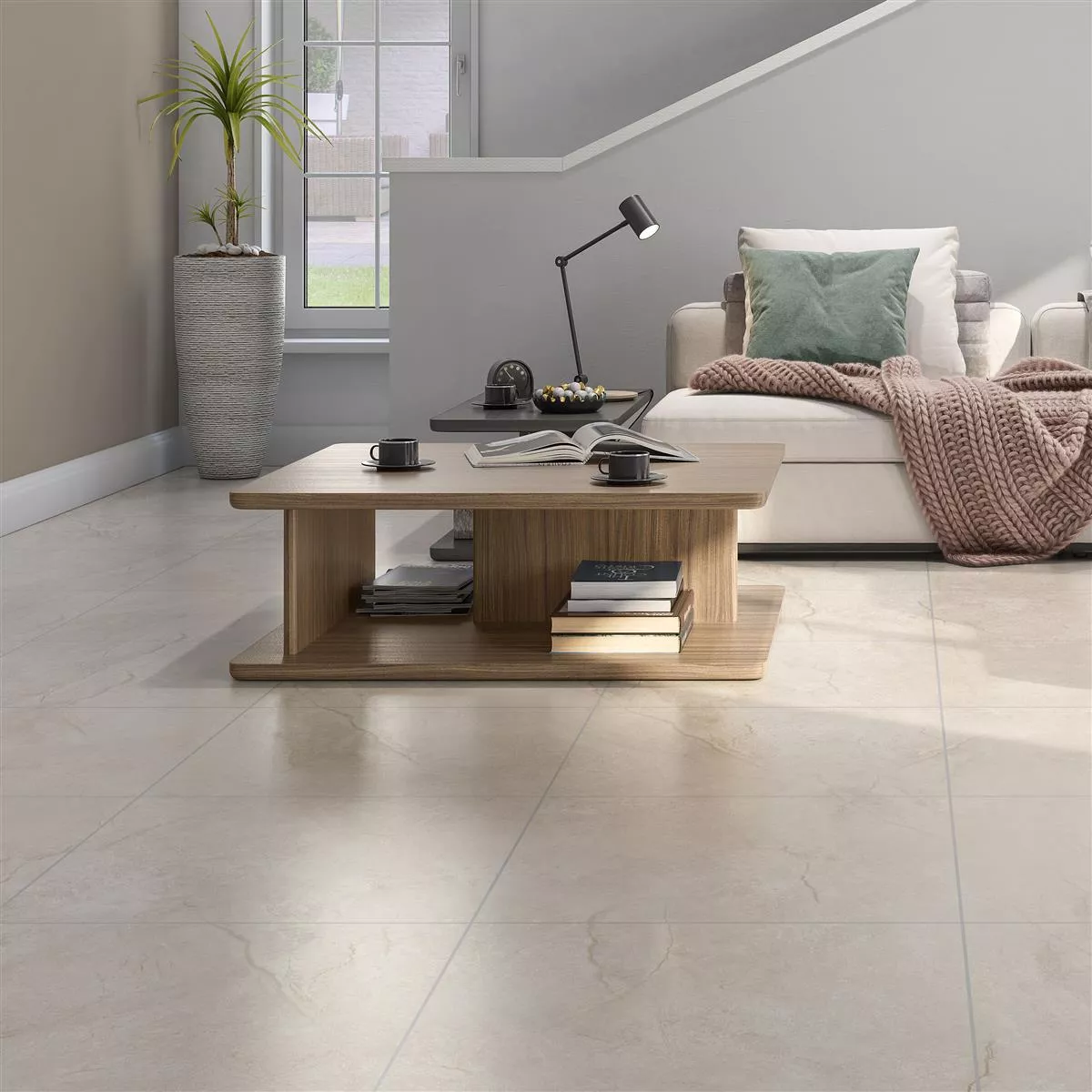 Floor Tiles Pangea Marble Optic Mat Cream 60x60cm