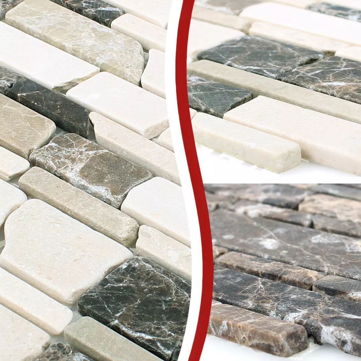 Mosaikkfliser Marmor Havel Brick