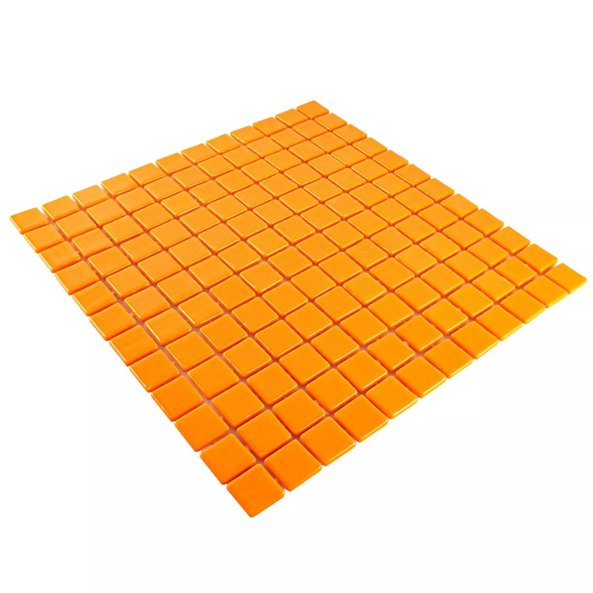 Échantillon Verre Pool Piscine Mosaïque Pixley Orange