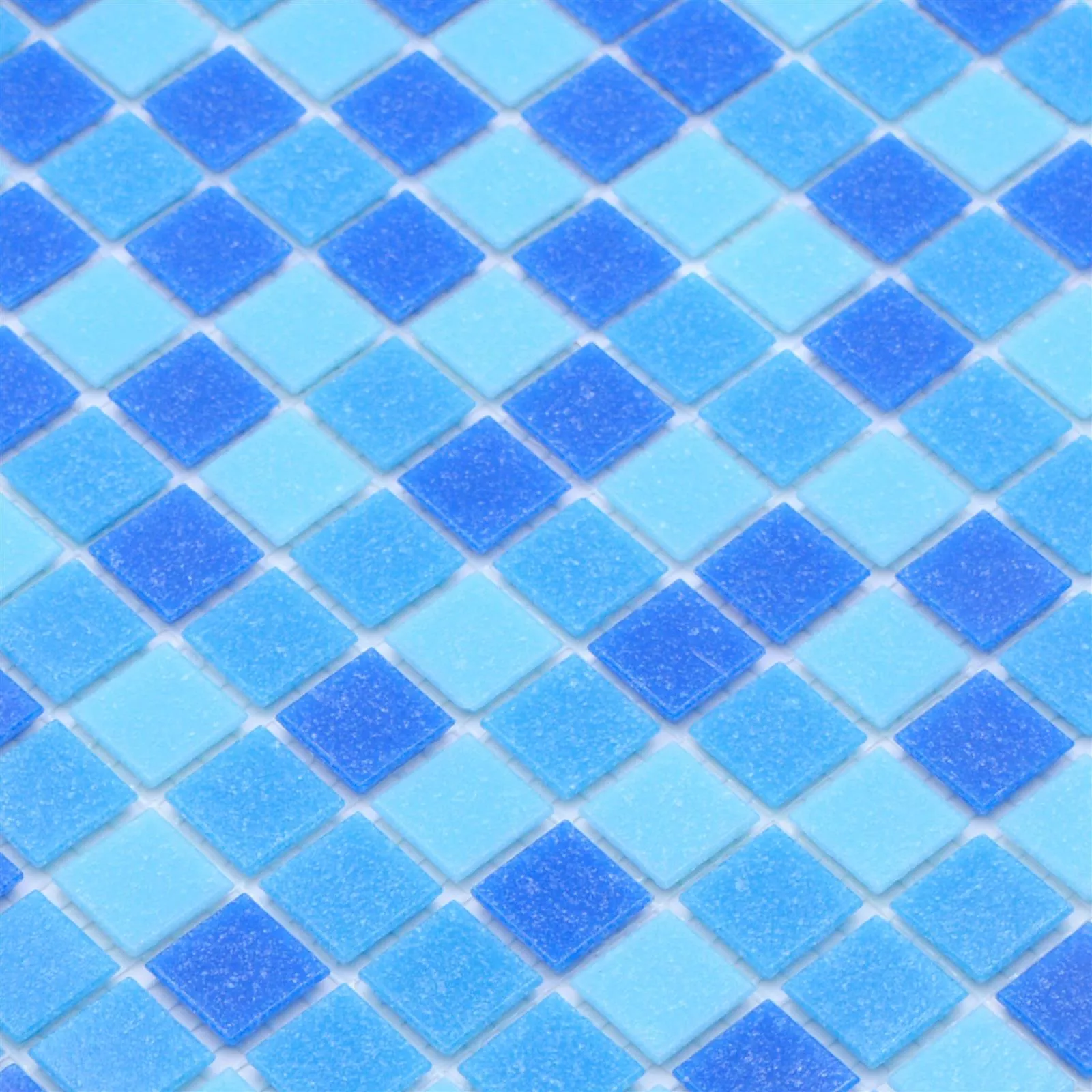 Swimming Pool Mosaic North Sea Blue Cyan Mix
