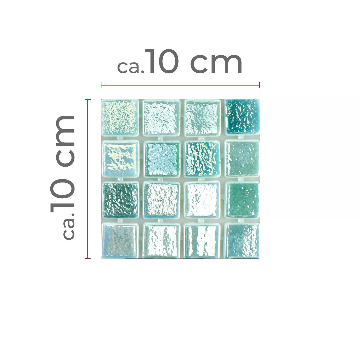 Sample Glass Swimming Pool Mosaic McNeal Cyan 25