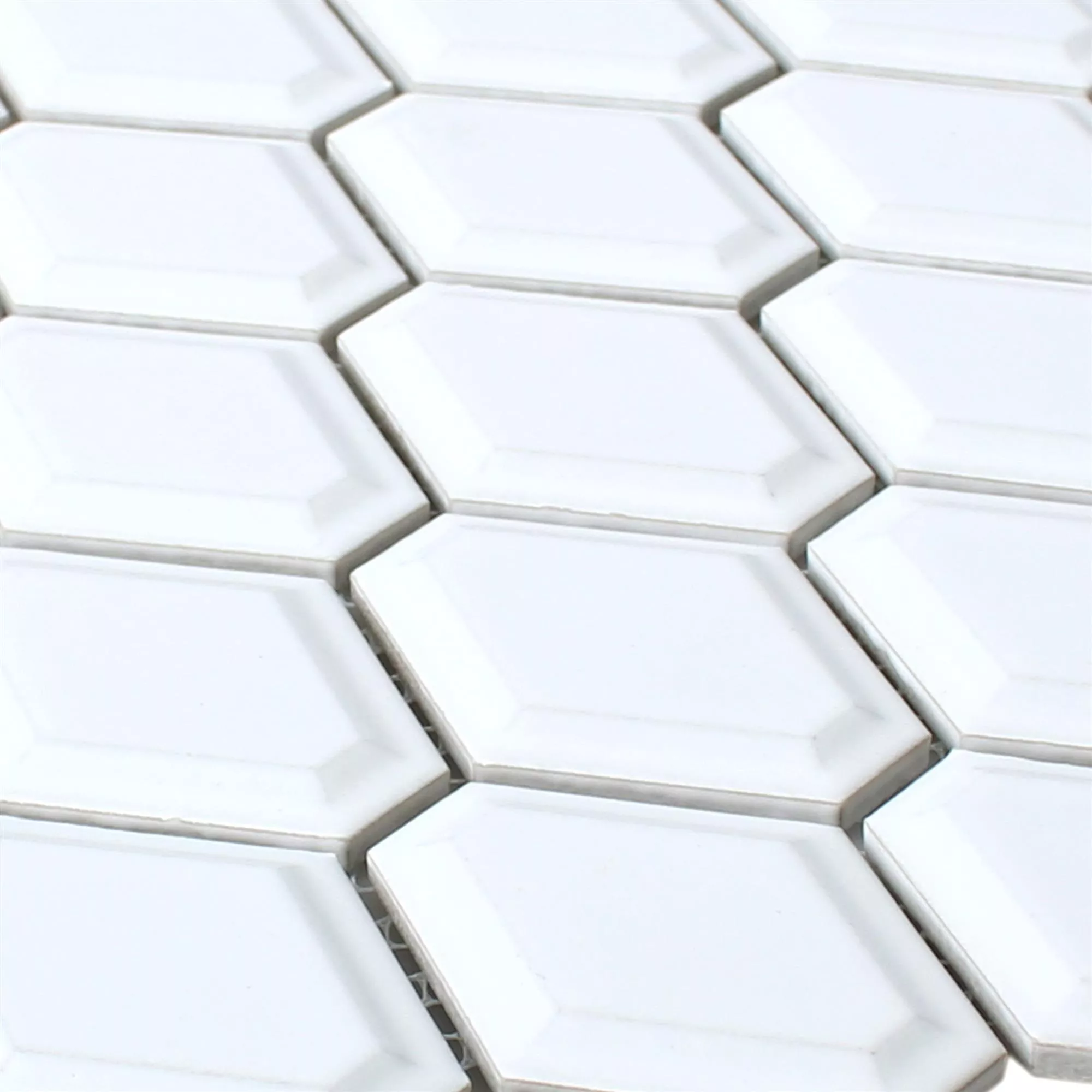 Ceramică Plăci De Mozaic Leandro Metro Alb Înghețată