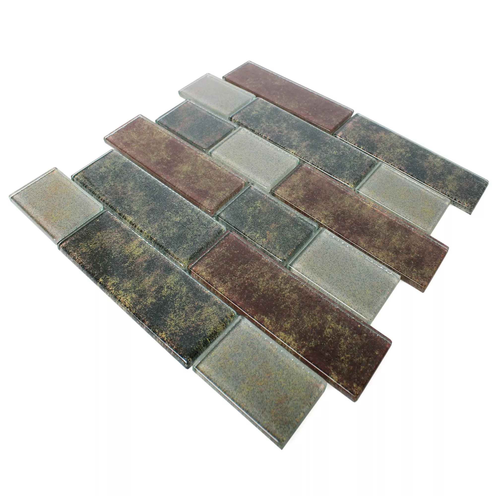 Glass Mosaic Tiles Richmond Rustik Brown