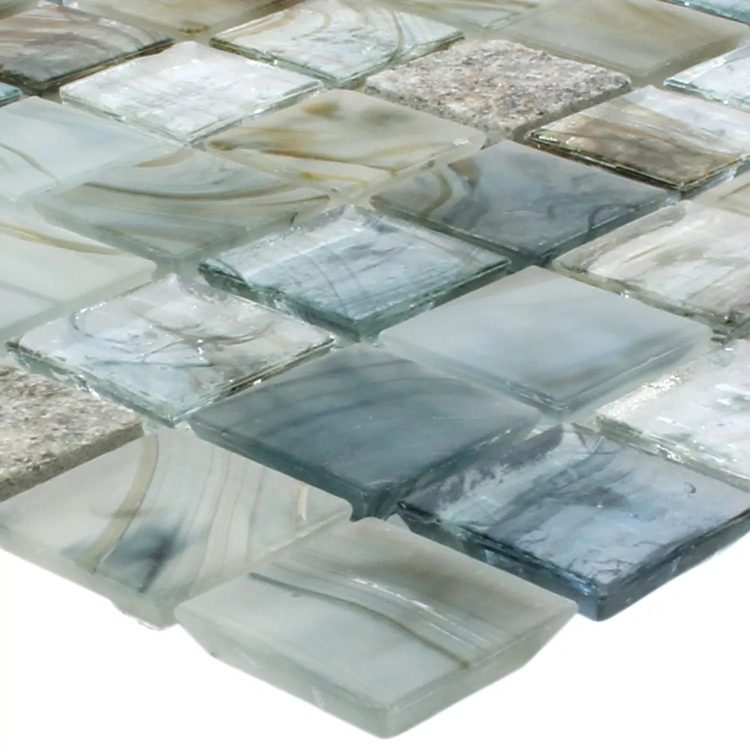 Mosaico Vetro Pietra Daily Rush Cream Grigio Mosaico Vetro Pietra Daily Rush Cream Grigio