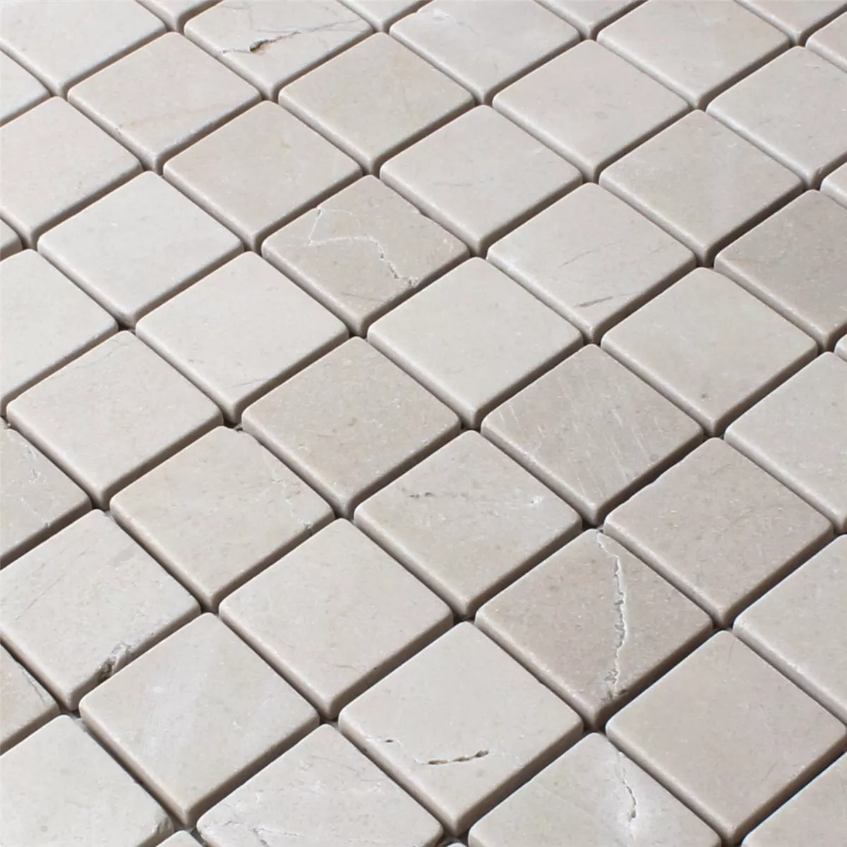 Mosaic Tiles Natural Stone Marble Botticino Anticato 32x32x8mm