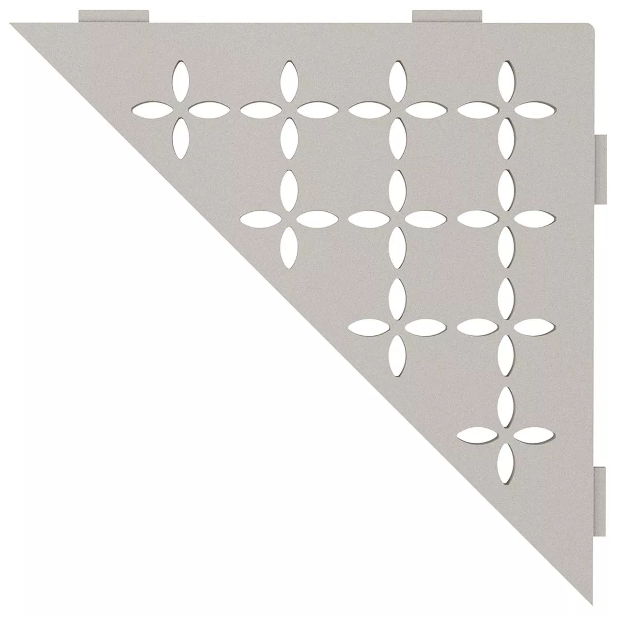 Estante de pared estante de ducha Schlüter triángulo 21x21cm Crema Floral