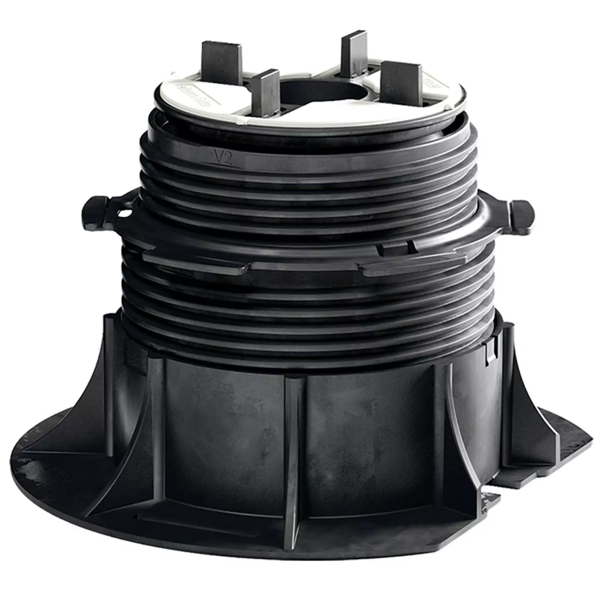 Adjustable pedestal black 6.5 - 15.5 cm