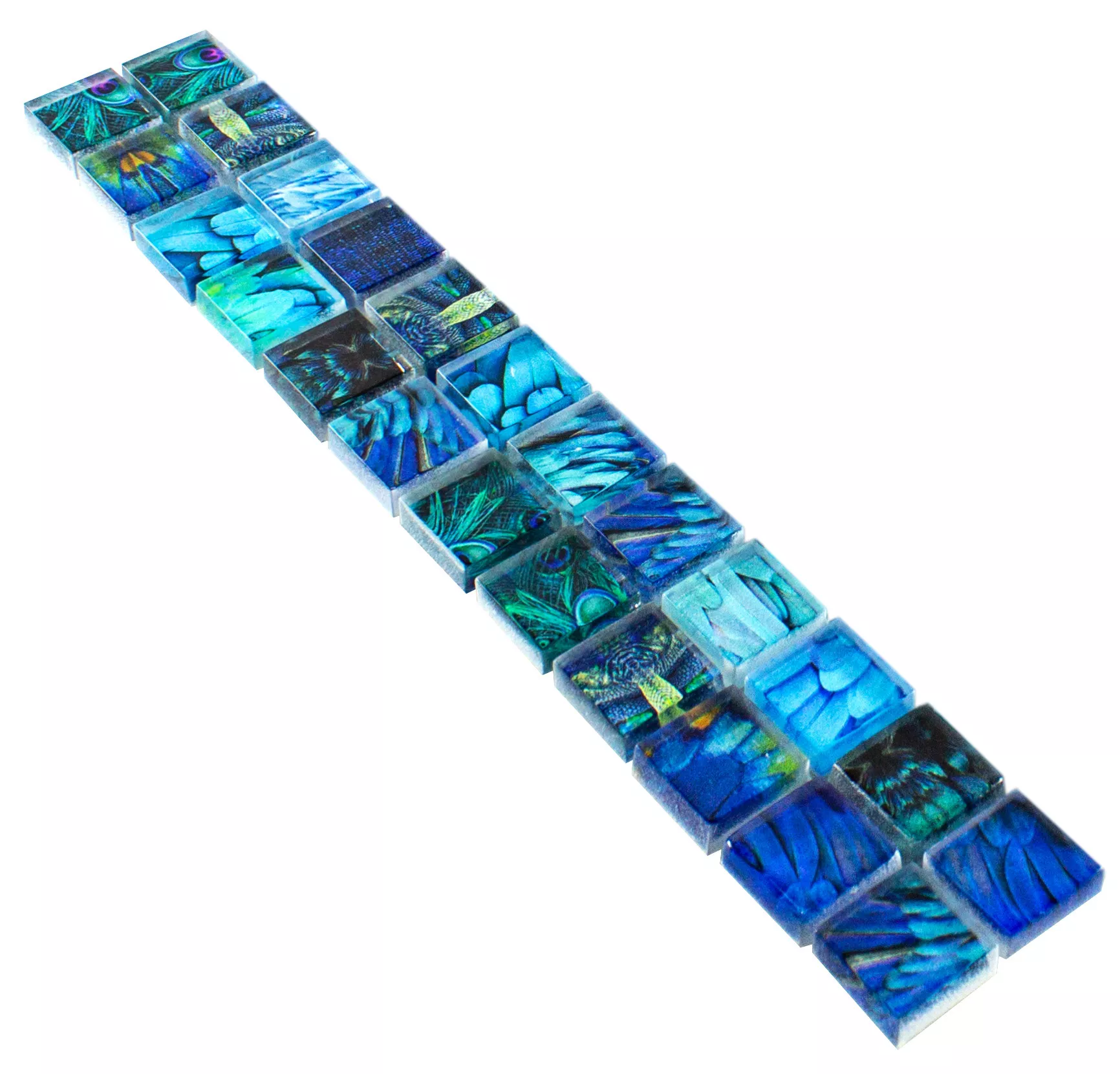 Glass Border Ordway Blue Square 23