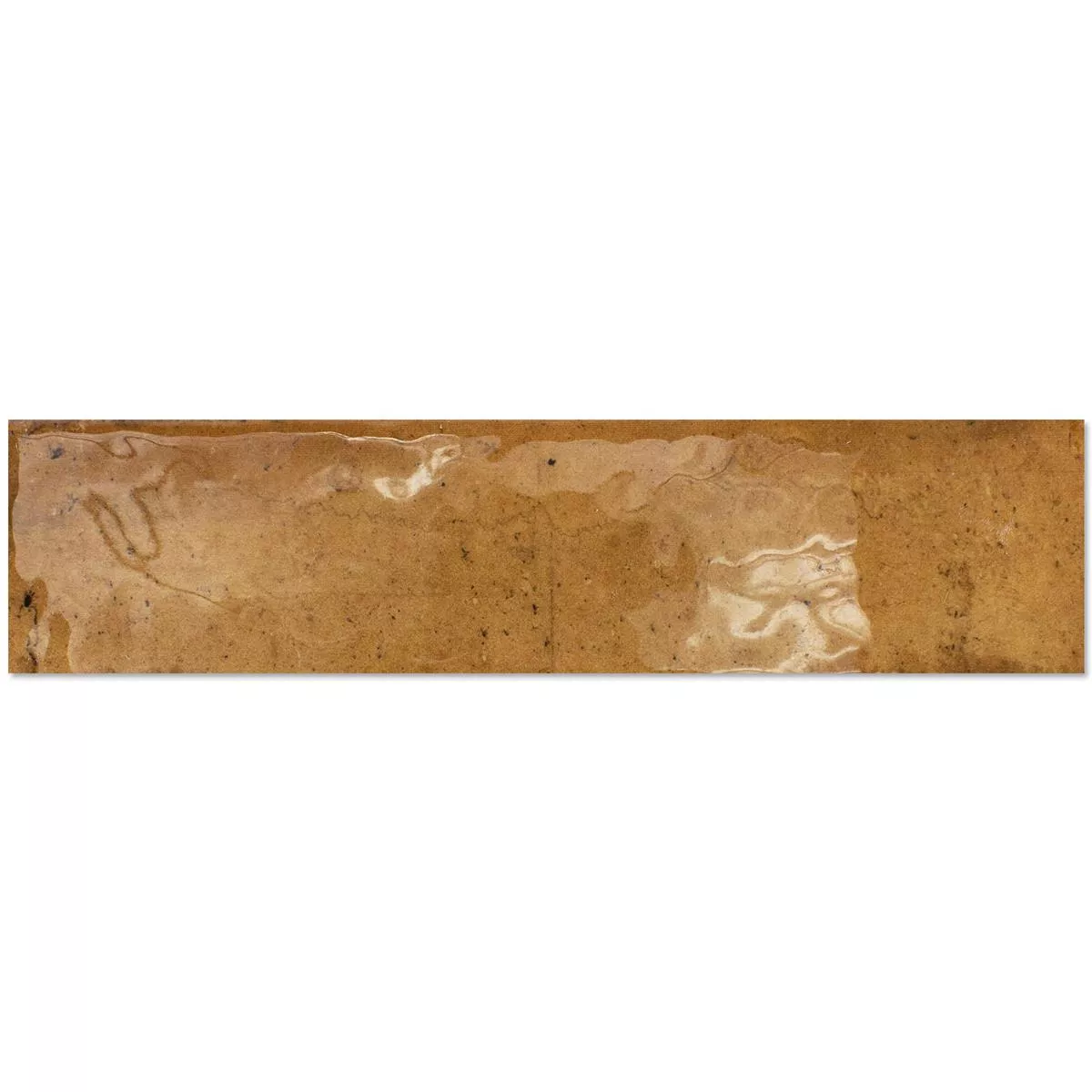 Wall Tiles Kiowa Glossy Waved 6x25cm Ocher Wall Tiles Kiowa Glossy Waved 6x25cm Ocher