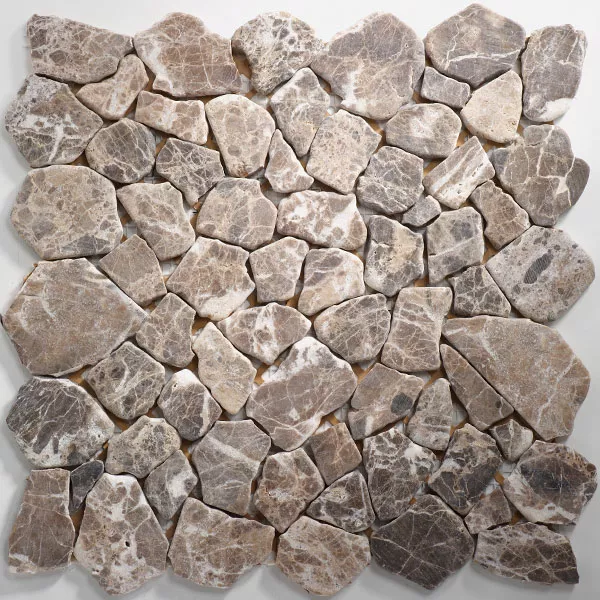 Mozaik Csempe Márvány Törés Természetes Kő Castanao