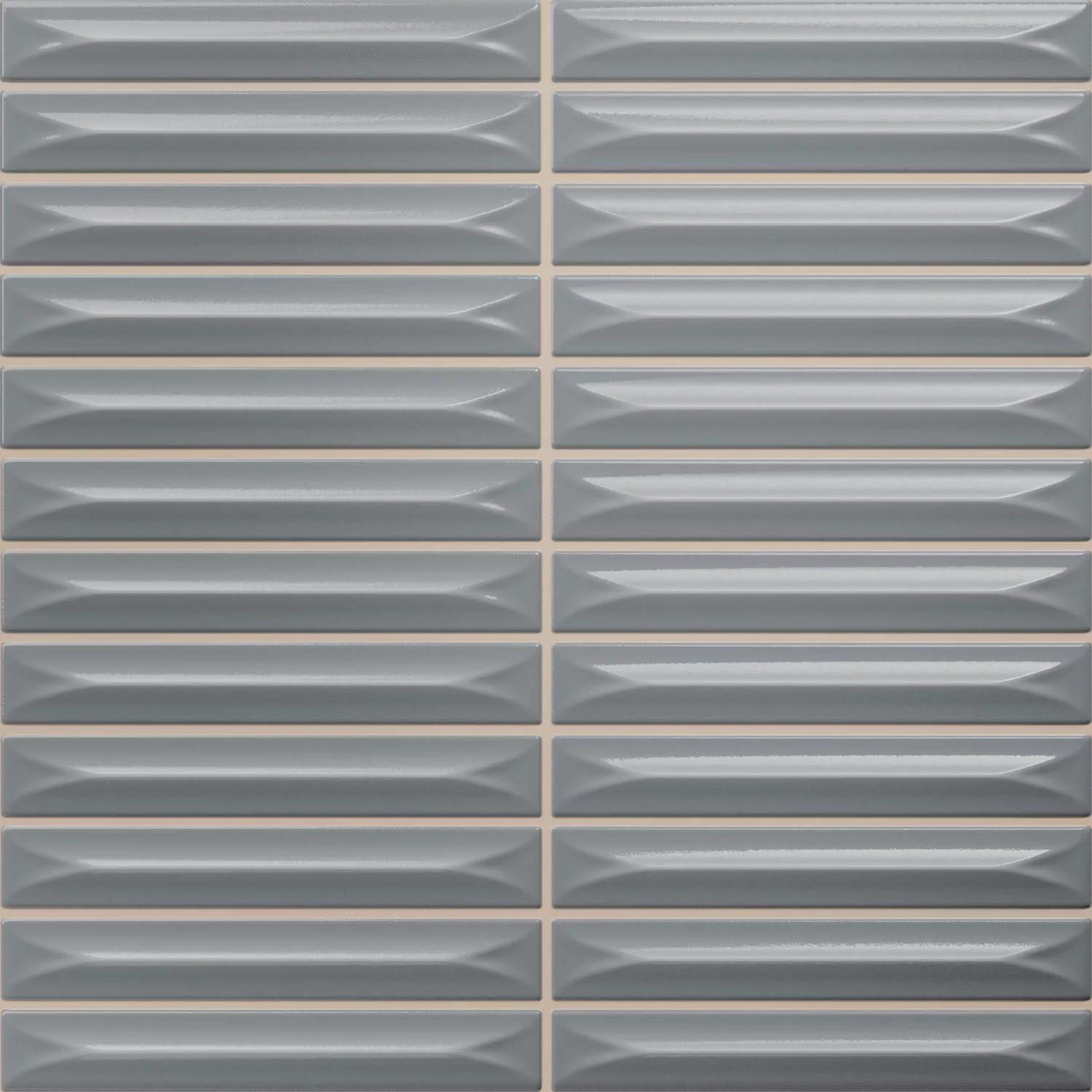 Bevel Gra Strålende Stænger 20x20 cm