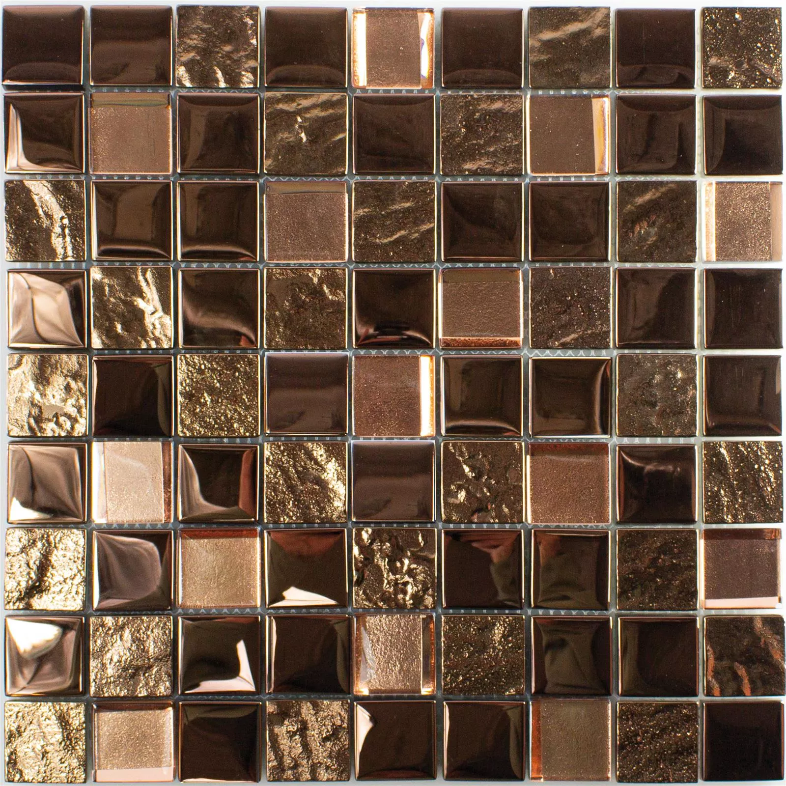 Glass Mosaic Tiles Midland Copper