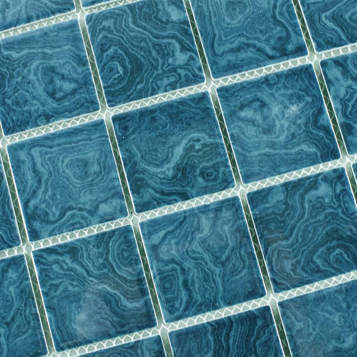 Cerâmica Azulejo Mosaico David Verde Uni
