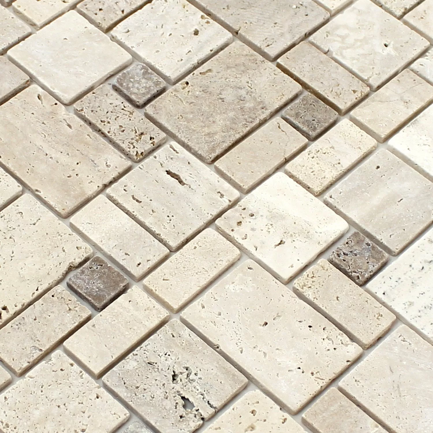 Samoprzylepny Trawertyn Kamień Naturalny Mozaika Beżowy